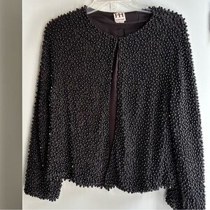 Haute Hippie Beaded Black Cardigan /Jacket